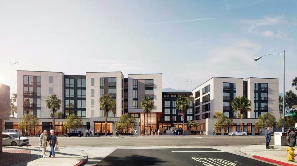 Senior living community, Westmont of Culver City, featuring urban architecture and amenities.